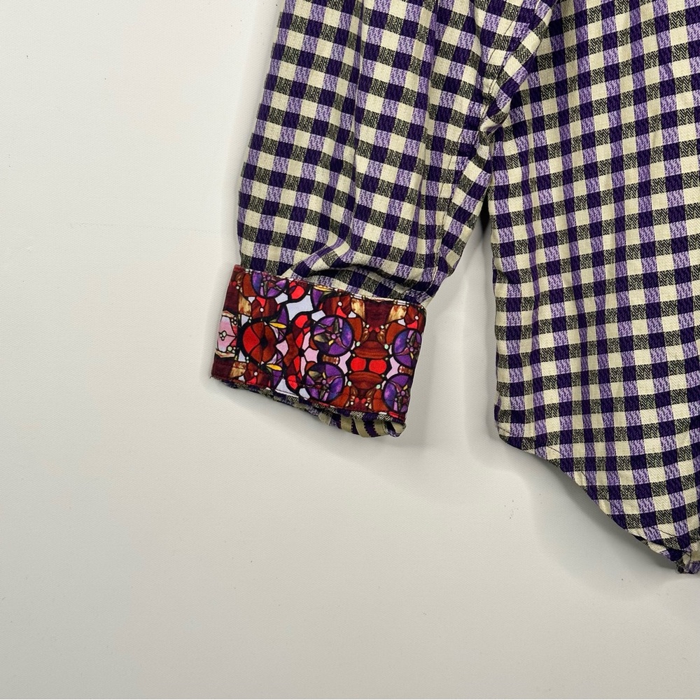 Robert Graham Mens Checkered Button Up Shirt - Picture 5 of 9
